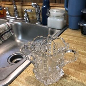 Elegant Clear Glass sugar or dessert dish